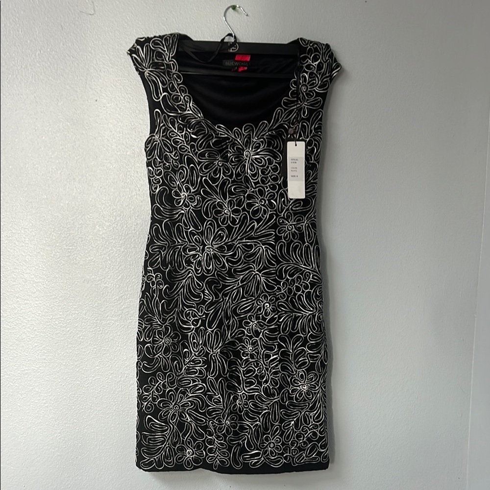 Elegant Black Floral Dress